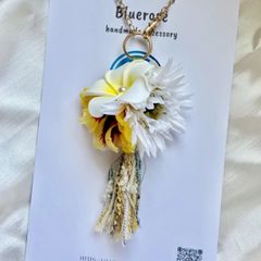 フラワーバッグチャーム　コサージュ　髪飾り　ヘアクリップ　フラワーインテリアカタリーヌフラワー