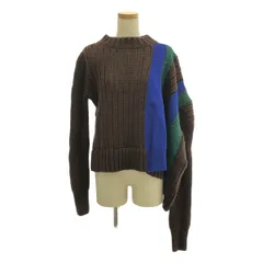 sacai / サカイ | ウール アシンメトリー ローゲージ ニット プルオーバー | 1 | マルチカラー | レディース