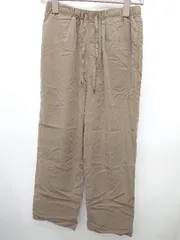 ◇ COLLAGE GALLARDAGALANTE コラージュ ウエストゴム スリット イージーパンツ サイズ1 ブラウン レディース P  【1406240038671】