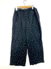 ★新品タグ付★アーバンリサーチ 【かぐれ】　ガウチョ　パンツ　ドット　黒　フリー 楽天市場】センタープレスパンツ クロップドガウチョ パンツ