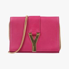 イヴサンローランYves Saint LaurentYライン サッチェル スモール ローズ レッド レザー 311215 PMR311215.0813