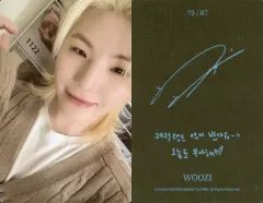 ウジ　サイン入り写真 SEVENTEEN ウジ サイン - メルカリ