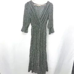 ◇ Aunt Marie's　アントマリーズ 水玉模様 長袖 マキシ ワンピース サイズM ブラック レディース E  【1408060001835】のサムネイル