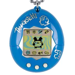 Tamagotchi Original (たまごっちオリジナル) 電子ゲーム - ブルーとシルバー (新ロゴ) [日本語ではない場合があります] [ブルーとシルバー(更新されたロゴ)]