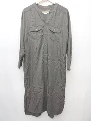 ◇ CIAOPANIC TYPY チャオパニックティピー 長袖 膝下丈 シャツ ワンピース サイズM チャコールグレー系 レディース P  【1408200008991】