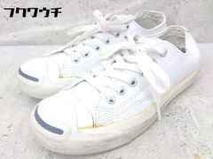 ◇ CONVERSE コンバース 1B984 JACKPURCEL ジャックパーセル スニーカー シューズ サイズ23.5㎝ ホワイト レディース 【中古】 【1002801424312】