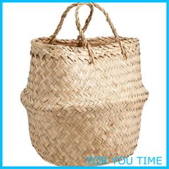 【在庫処分】ちどり産業(Tidorisangyou) バスケット ナチュラル φ22×H20(28)cm