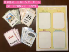 英単語カードカレンダーセット　知育玩具　バイリンガル　幼児英語　おうち英語のサムネイル