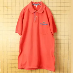 70s80s フレンチラコステ ノースリーブポロシャツ オレンジ ML ss19 LACOSTE - 70s80s フレンチラコステ ノースリーブポロシャツ