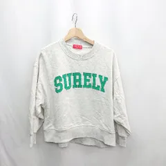 ◇ ⊇ repipi armario レピピアルマリオ 英字刺繍入り 長袖 トレーナー サイズM グレー レディース E  【1412090005190】