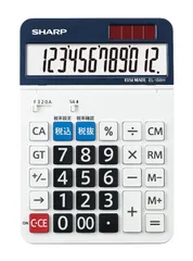 特価商品シャープ セミデスクトップ電卓 12桁 EL-156HX