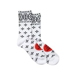 【新品・未使用】Cookman SOCKS (BANDANNA CROSS) WHITE クックマン ソックス (バンダナ クロス) ホワイト