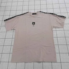 ◇ ⊂ KAPPA カッパ サイドリボンライン 半袖 Tシャツ サイズL ピンクベージュ系 メンズ E  【1509100080404】