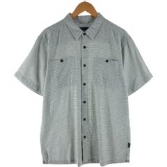 古着 パタゴニア Patagonia バックステップシャツ 53139SP17 チェック柄 半袖 ヘンプシャツ ボックスシャツ メンズL相当/eaa565376