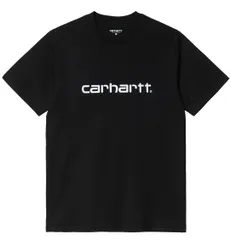 【送料無料】 carhartt カーハート WORK IN PROGRESS  I031047 S/S Script T-Shirt ショートスリーブスクリプトTシャツ  コットン Lサイズ　ブラック オシャレ シンプル ユニセックス メンズ レディース