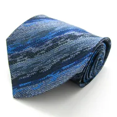 ミッソーニ ブランド ネクタイ ストライプ柄 シルク イタリア製 PO メンズ ブルー Missoni 【中古】
