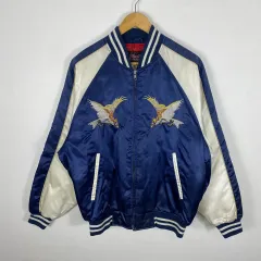 シュートワン Shoot One スカジャン 青金 美品 サイズM 希少 90s
