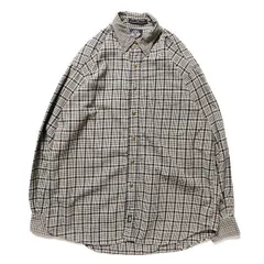 90's リーバイス ドッカーズ グレンチェック ギンガムチェック 切替 ボタンダウン フランネルシャツ (M) 黒×白 90年代 旧タグオールド Y2K アメリカ古着 USED  ビンテージ ヴィンテージ