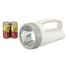 【 新品 未開封 】   オーム電機 LED強力ライト350ルーメン単1形乾電池×4本付属［LED /単1乾電池×4 /防水］ LPP-1435B7 未使用 送料無料のサムネイル