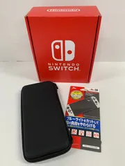 25.Nintendo Switch 有機ELモデル ネオンブルー/ネオンレッド　ストア版（ケース・保護フィルム付き）