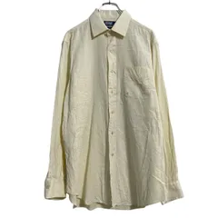 POLO RALPH LAUREN 長袖 無地シャツ L オフホワイト ポロラルフローレン 古着卸 アメリカ仕入 a702-7155