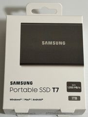 人気沸騰Samsung T7 1TB 外付けSSD MU-PC1T0T/IT 外付けハードディスク・ドライブ