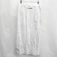 ◇ Θ CONVERSE コンバース ロゴプリント ウエストゴム 膝下丈 タイト スカート サイズM グレー系 レディース E  【1502180012266】