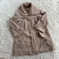 【訳あり】axes femme （アクシーズファム） ピーコート ウールショートコート レディースMサイズ