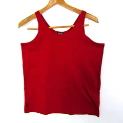 ラルフローレン タンクトップ ノースリーブ シャツ トップス コットン キッズ 男の子用 150サイズ レッド RALPH LAUREN 【中古】