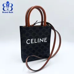 美品☆ CELINE セリーヌ レザー ショルダーストラップ ロゴ セリーヌ ロゴ ショルダーストラップ キャンバス×レザー×GP
