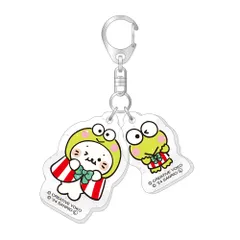 【新品/公式】しろたん×はぴだんぶい_ラメ入りツインアクリルキーホルダー / しろたん×けろけろけろっぴ 公式グッズ colleize