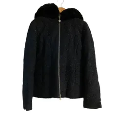 美品♡ルネ 36 ツイードジャケット　ブルーネイビー系 美品♡ルネ 36 ツイードジャケット ブルーネイビー系