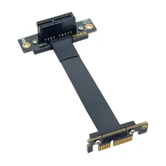 【在庫セール】90°to スロット 90° オス-メス X1 ライザーケーブル X1 ライザーカード to エクステンダーケーブル 延長ケーブル 干渉防止EMI素材 3.0 20cm PCIE (P311MF5520) 10Gtek