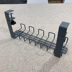 【 GARAGE / ガラージ 】 配線 ケーブルトレー チャコールグレー  サンプル品 クランプ取り付け（ ケーブル 穴あけ不要 ケーブル収納 配線 収納 配線収納 配線整理 整理 整頓 隠し 電源タップ コード デスク ケーブル整理 )