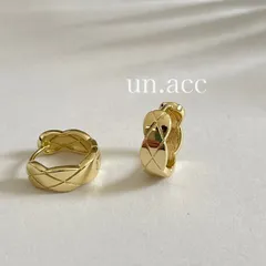 シルバー925 ゴールド キルティング ミニ フープピアス  デザイン 金属アレルギー対応 トレンド おしゃれ 小ぶり 小さめ 20代 30代 40代 50代 ZARA CHANEL 好きな方へ