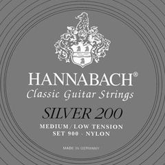 HANNABACH SILVER 200MLT 銀 ミディアムローテンション クラシックギター弦〈ハナバッハ〉