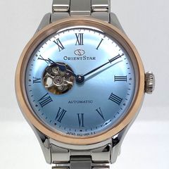 【美品・希少】オリエントスター　Moving Blue　RK-ND0020L　55C2-UAL0　クラシックセミスケルトン　雪景色　日本限定180本　2024秋冬　自動巻　スカイブルー　レディース