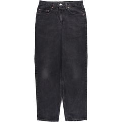 古着 ~00年代 リーバイス Levi's 550 RELAXED FIT ブラックデニム テーパードデニムパンツ カナダ製 メンズw31相当/eaa562997