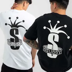 【超絶入手困難】OLDSTUSSY☆折れクラウン　Sロゴ　王冠　ラグランTシャツ 超希少☆ stussy☆ステューシー☆L☆両面クラウンロゴ☆王冠☆T