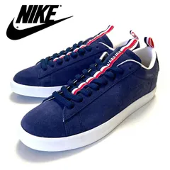 送料無料 メンズ スニーカー ネイビー NIKE ナイキ CALL ME 917 コールミーナインワンセヴン NIKE BLAZER LOW PRM QS 874688-111 ナイキズームブレーザー ロー プレミアム クイックストライク kne971