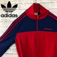 90s adidas ヴィンテージ トラックジャケット フロッキー ジャージ L fc274ee6c2a821b17a39056685740a