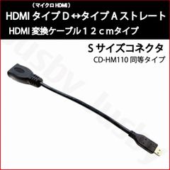 CD-HM110互換HDMIケーブル タイプD (マイクロ HDMI)-タイプA 　社外ナビ等のHDMI入力変換に