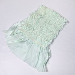 帯揚げ　水色　中抜き絞り