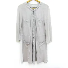 インゲボルグ ロングカーディガン トップス フリル レディース 11サイズ グレージュ INGEBORG 【中古】のサムネイル