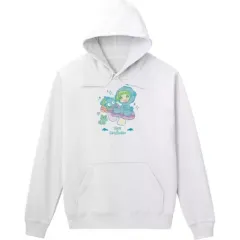 【中古】アウターウェア ウァラク・クララ×ハンギョドン パーカー ホワイト メンズLサイズ 「魔入りました!入間くん×サンリオキャラクターズ」