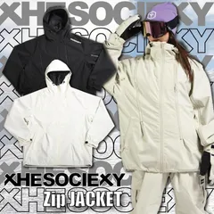 スノーボード ウエア ジャケット THE SOCIETY zipup JAKET ザ ソサエティ メンズ レディス（クリーム）