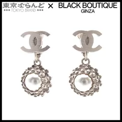 シャネル CHANEL ココマーク フラワーモチーフ イヤリング 05P シルバー メタル コスチュームパール レディース 101807721