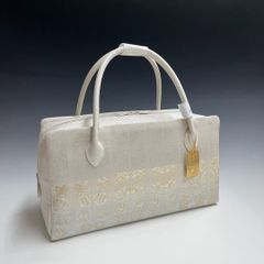 京都 西陣織　　正絹帯地　使用　利休バッグ　お茶席　　② ○特別セール○ お洒落！！ 京都 西陣織 正絹帯地 使用 利休