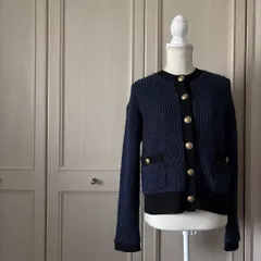 Spick&Span　Spick and Span スピックアンドスパン カーディガン アウター ニット 金ボタン　長袖　お呼ばれ　デート　オフィスカジュアル　食事会