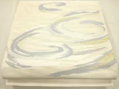 絽綴れ　夏帯　金糸銀糸　未仕立て　反物　正絹 絽綴れ 夏帯 金糸銀糸 未仕立て 反物 正絹